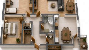 Rezervované. ViP. 3-izbový byt Zvolen, 81 m², balkón, - fotografia 14